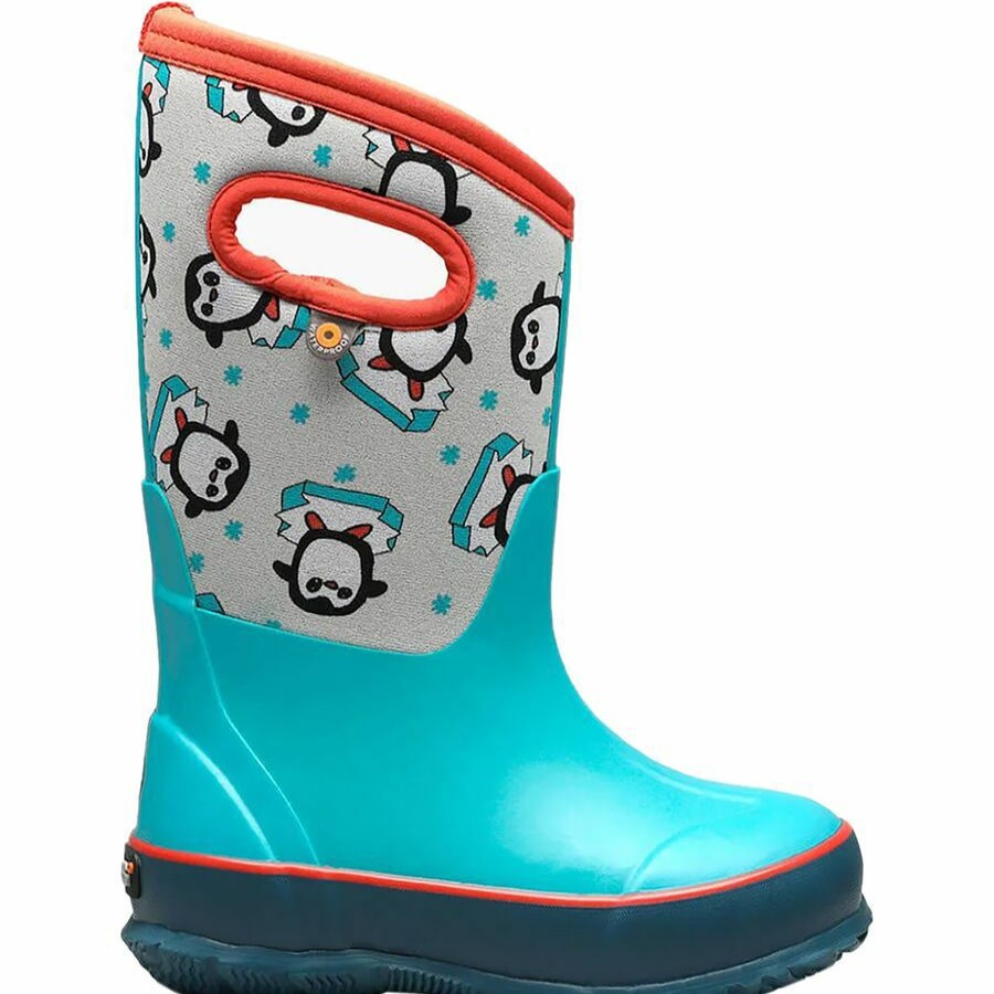 Boys' Footwear * | Sale Bogs Classic Penguins Winter Boot Kids' Blue Multi