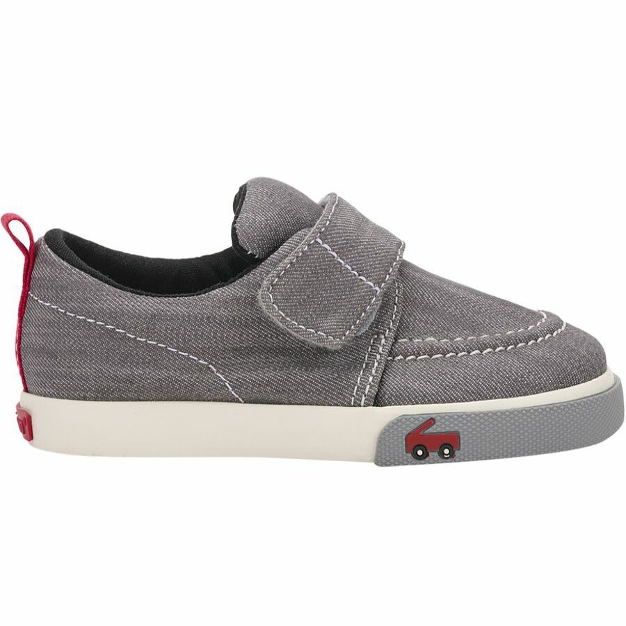 Toddler Boys' Footwear * | Sale See Kai Run Wyatt Shoe Toddlers' Gray Denim