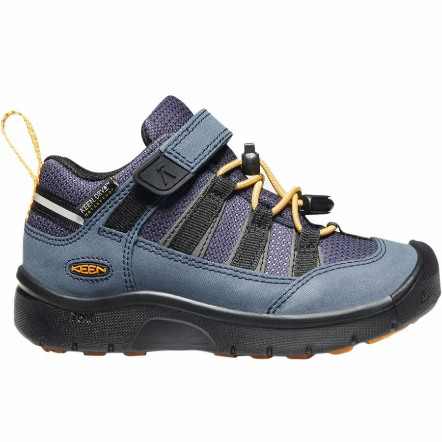 Boys' Footwear * | Free Delivery Keen Hikeport 2 Low Wp Hiking Shoe Boys' Blue Nights/Sunflower