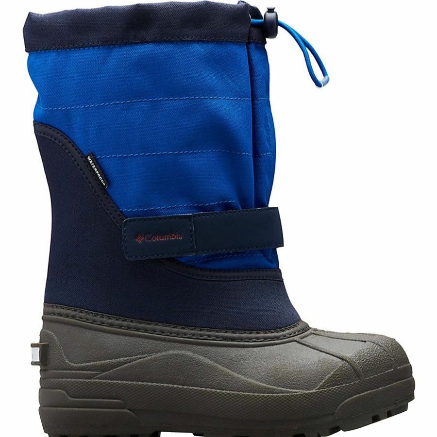 Boys' Footwear * | Discount Columbia Powderbug Plus Ii Boot Little Boys' Collegiate Navy/Chili