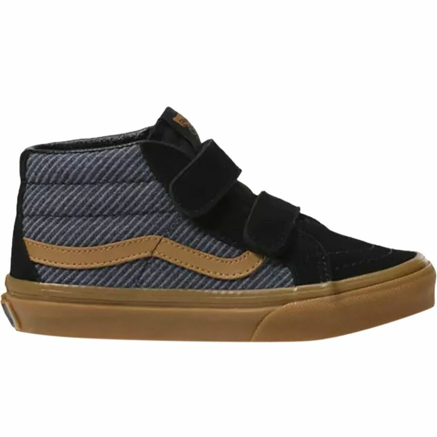 Toddler Boys' Footwear * | Outlet Vans Sk8-Mid Reissue V Suiting Pack Shoe Toddler Boys' (Suiting) Black/Gum