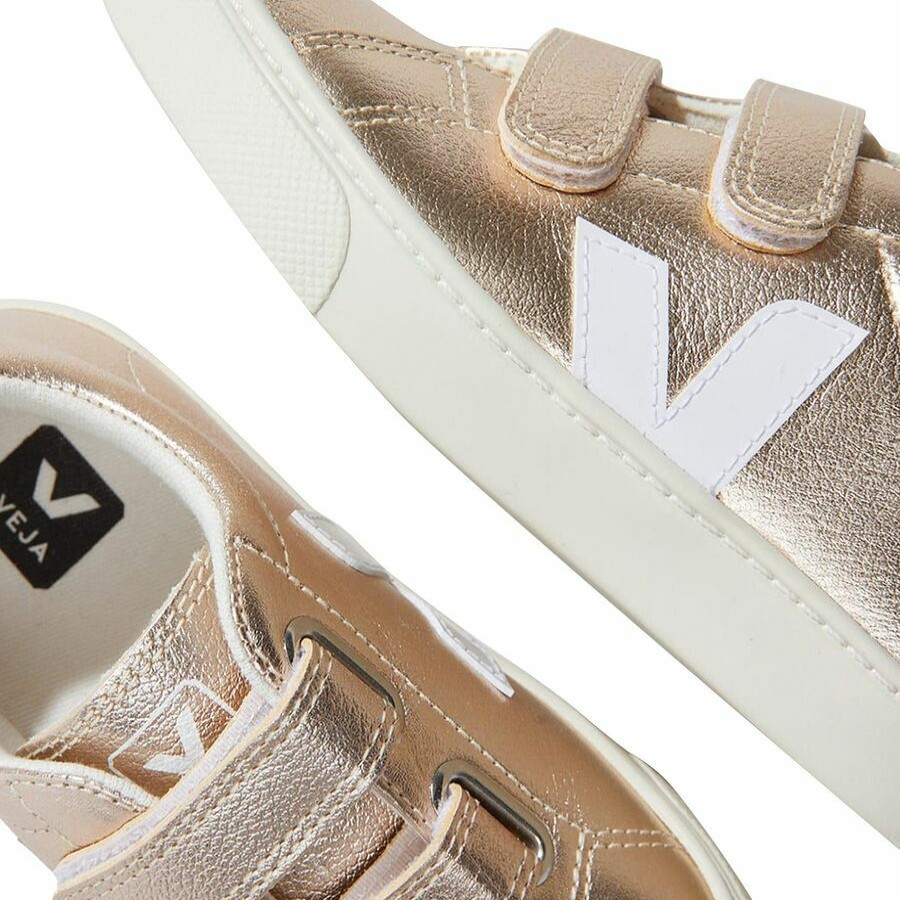 Toddler Boys' Footwear * | Free Delivery Veja Esplar Sneaker Toddlers' Platine White