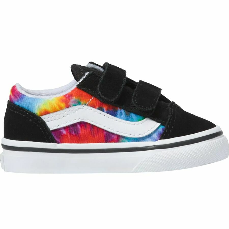 Toddler Girls' Footwear * | Outlet Vans Tie Dye Pack Old Skool V Skate Shoe Toddlers' (Tie Dye Block) Multi/True White