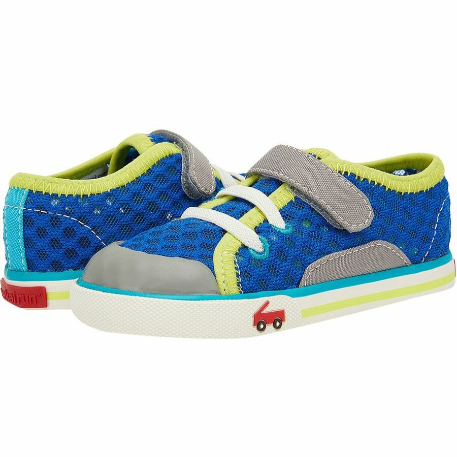 Toddler Boys' Footwear * | Discount See Kai Run Saylor Shoe Toddler Boys' Blue/Teal