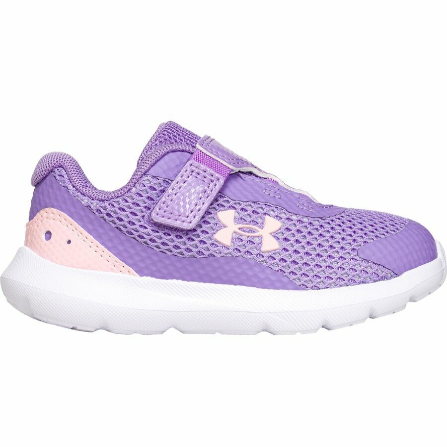 Toddler Girls' Footwear * | Outlet Under Armour Surge 3 Ac Shoe Toddler Girls' Vivid Lilac/Beta Tint/Beta Tint