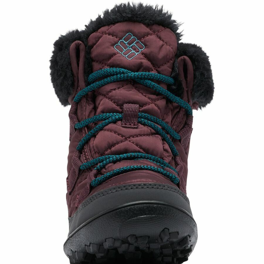 Girls' Footwear * | Outlet Columbia Minx Shorty Omni-Heat Waterproof Boot Girls' Epic Plum/River Blue