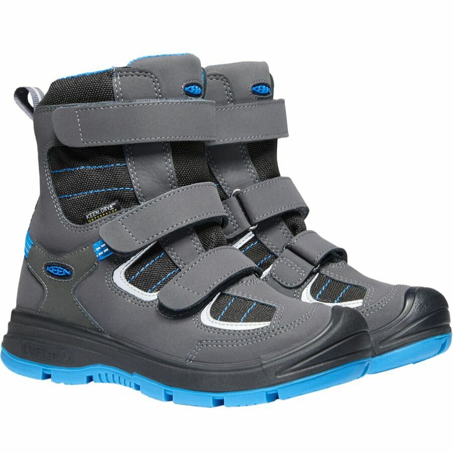 Boys' Footwear * | Outlet Keen Redwood Winter Wp Boot Kids' Raven/Magnet