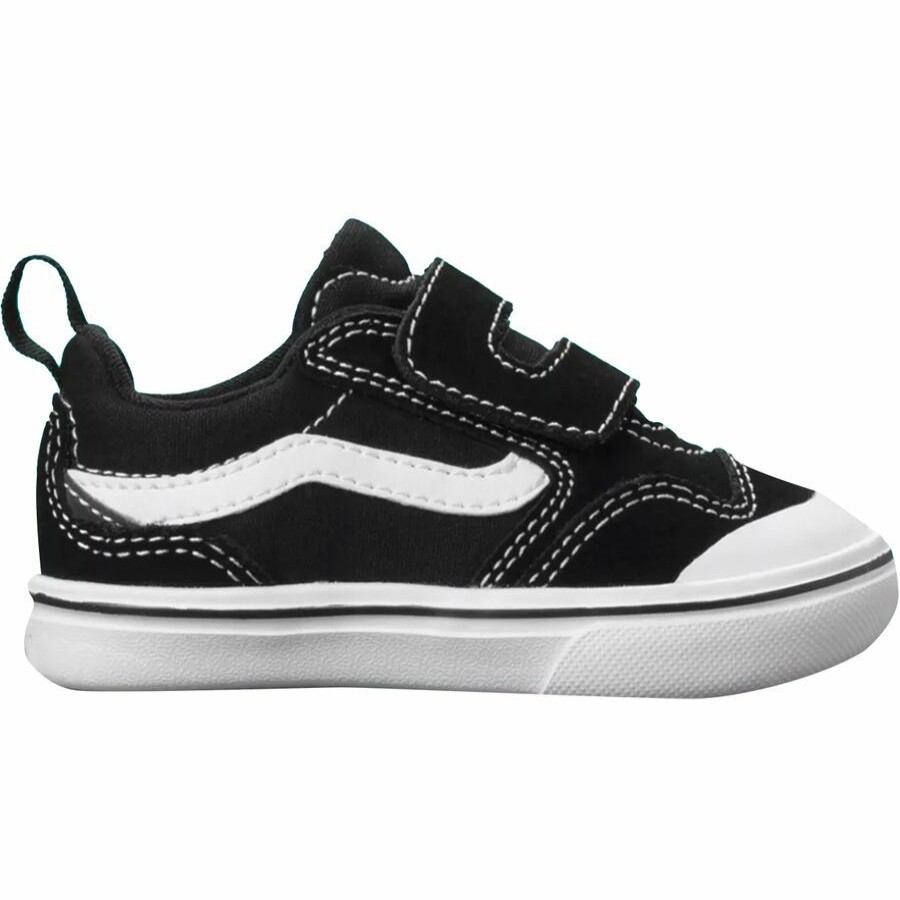 Toddler Boys' Footwear * | Free Delivery Vans Comfycush New Skool V Shoe Glitter Pack Toddlers' (Glitter) Black/True White