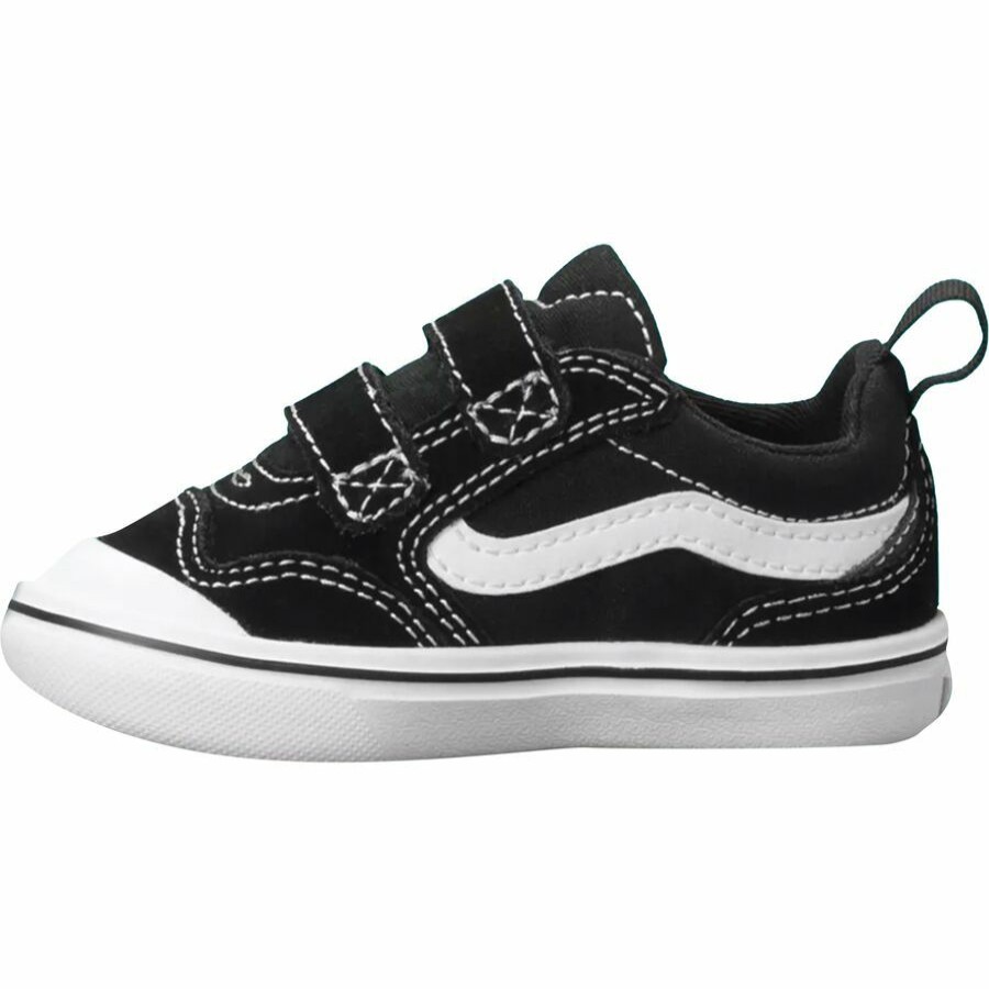 Toddler Boys' Footwear * | Free Delivery Vans Comfycush New Skool V Shoe Glitter Pack Toddlers' (Glitter) Black/True White