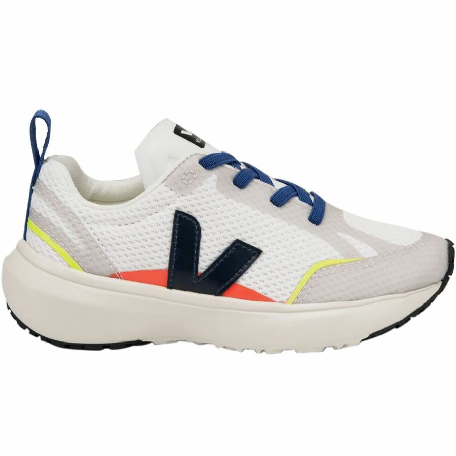 Boys' Footwear * | Free Delivery Veja Canary Sneaker Kids' White Nautico