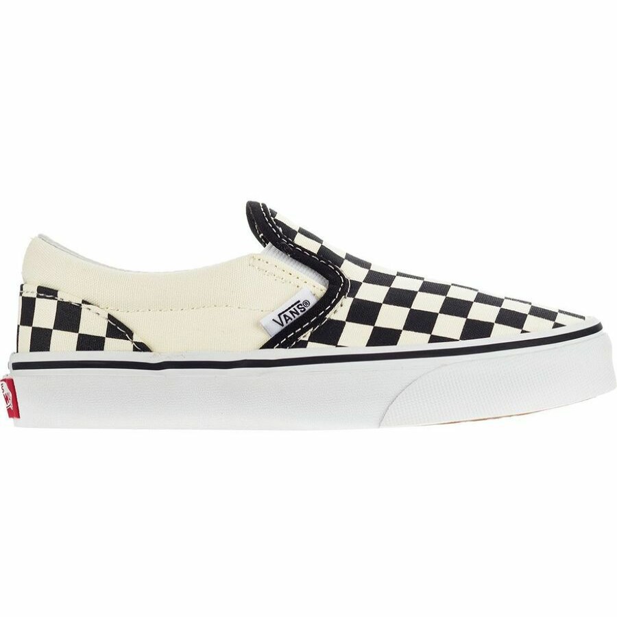 Boys' Footwear * | Free Delivery Vans Classic Checkerboard Pack Slip-On Skate Shoe Kids'