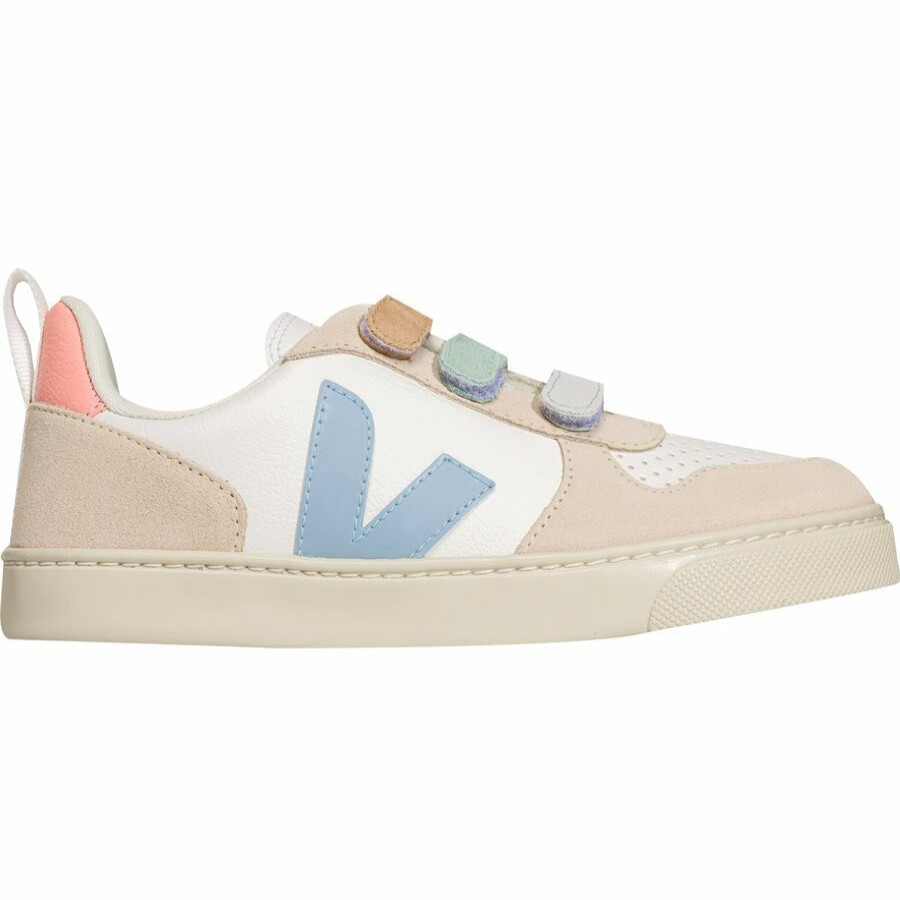 Boys' Footwear * | Outlet Veja V-10 Sneaker Kids' Multico Extra White Steel