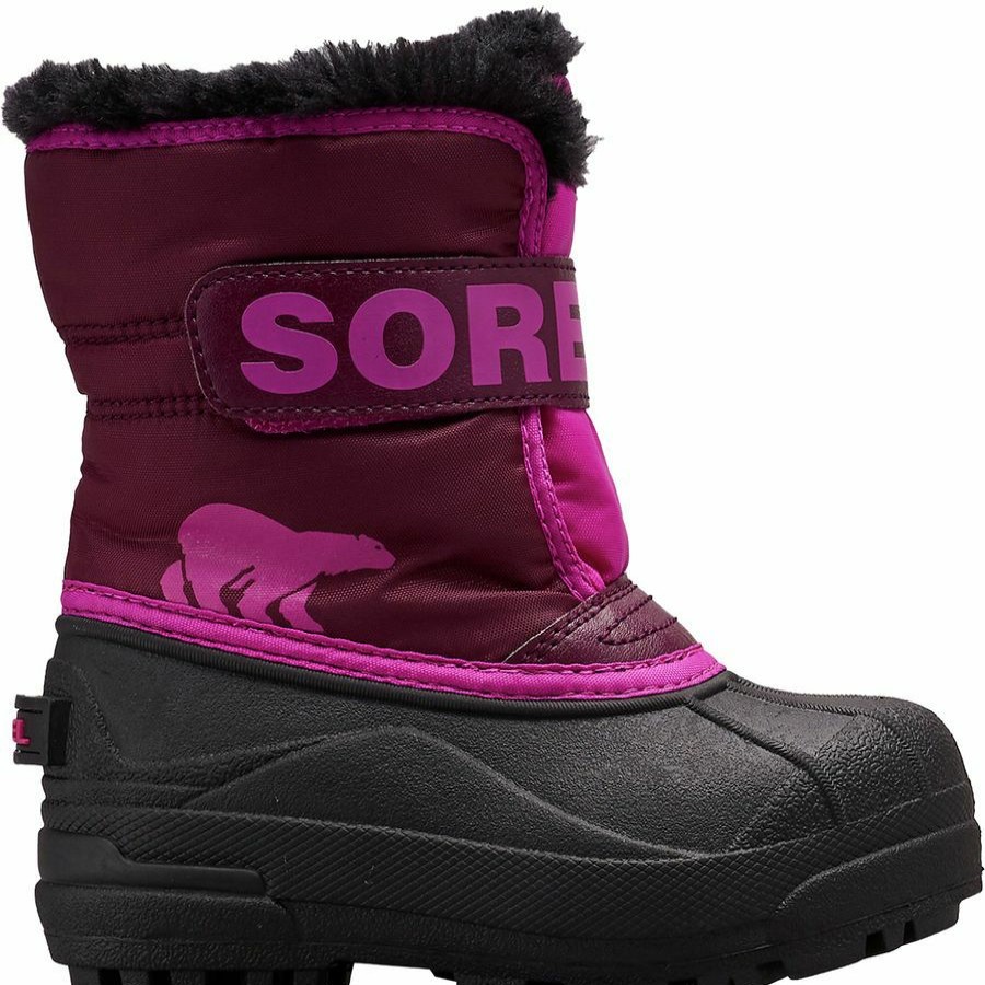 Toddler Girls' Footwear * | Free Delivery Sorel Snow Commander Boot Little Girls' Purple Dahlia/Groovy Pink