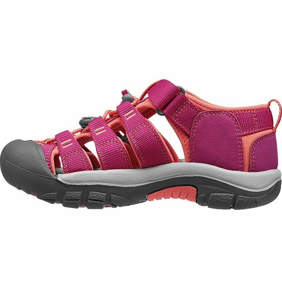 Girls' Footwear * | Free Delivery Keen Newport H2 Sandal Little Girls' Very Berry/Fusion Coral