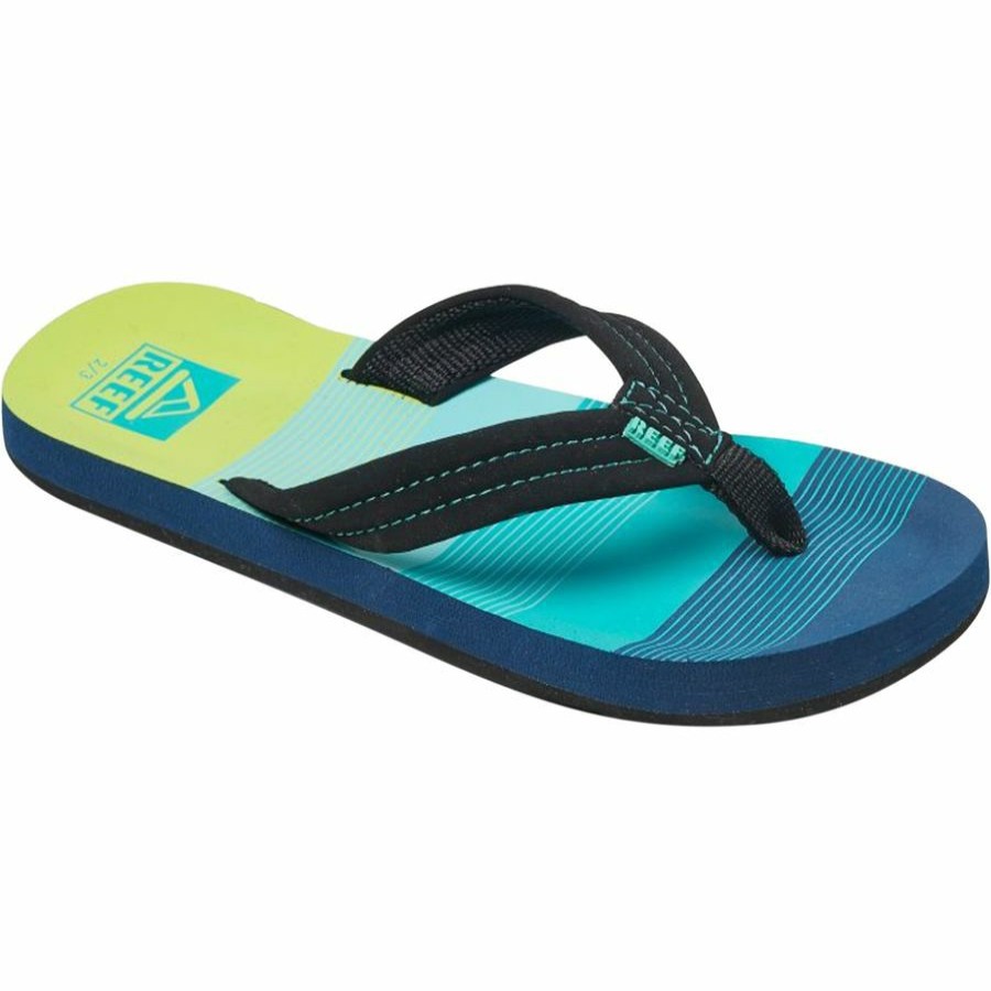 Boys' Footwear * | Free Delivery Reef Ahi Sandal Boys' Aqua/Green