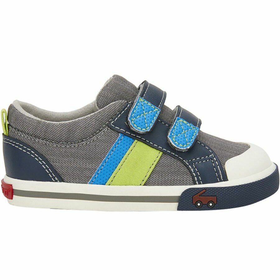 Boys' Footwear * | Free Delivery See Kai Run Russell Shoe Boys' Gray/Blue