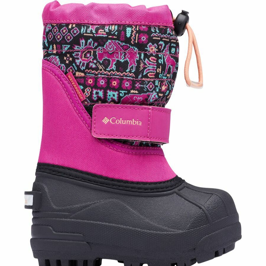 Toddler Girls' Footwear * | Outlet Columbia Powderbug Plus Ii Print Boot Toddler Girls'