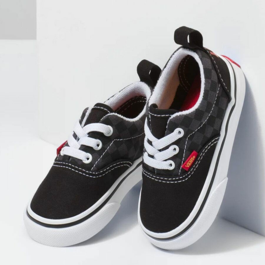 Toddler Boys' Footwear * | Sale Vans Era Elastic Flame Pack Lace Shoe Toddlers' (Flame Logo Repeat) Black/Multi