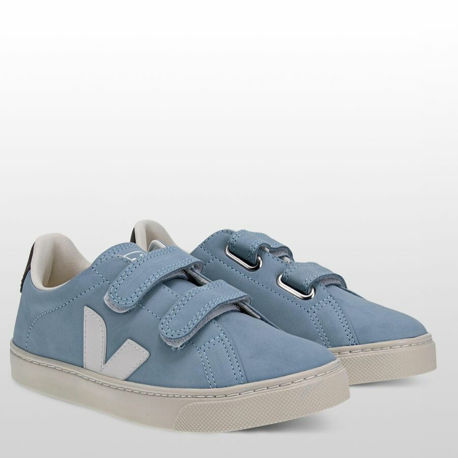 Boys' Footwear * | Sale Veja Esplar Sneaker Kids' Steel White