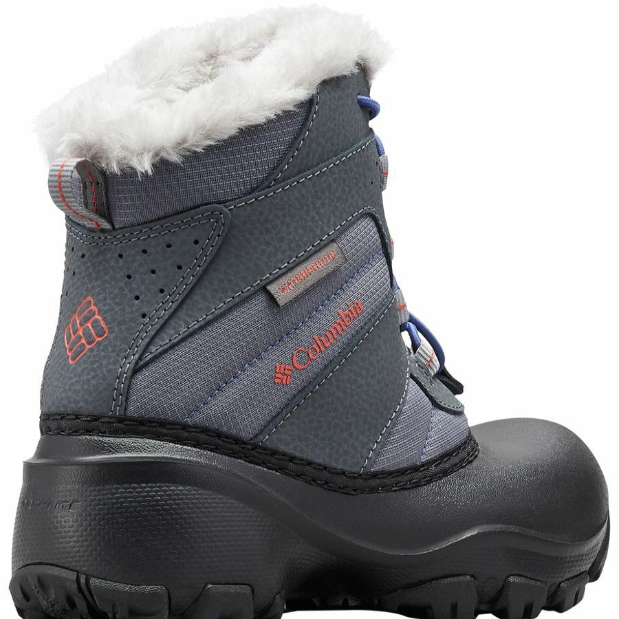 Girls' Footwear * | Discount Columbia Rope Tow Iii Waterproof Boot Girls' Ti Grey Steel/Red Canyon