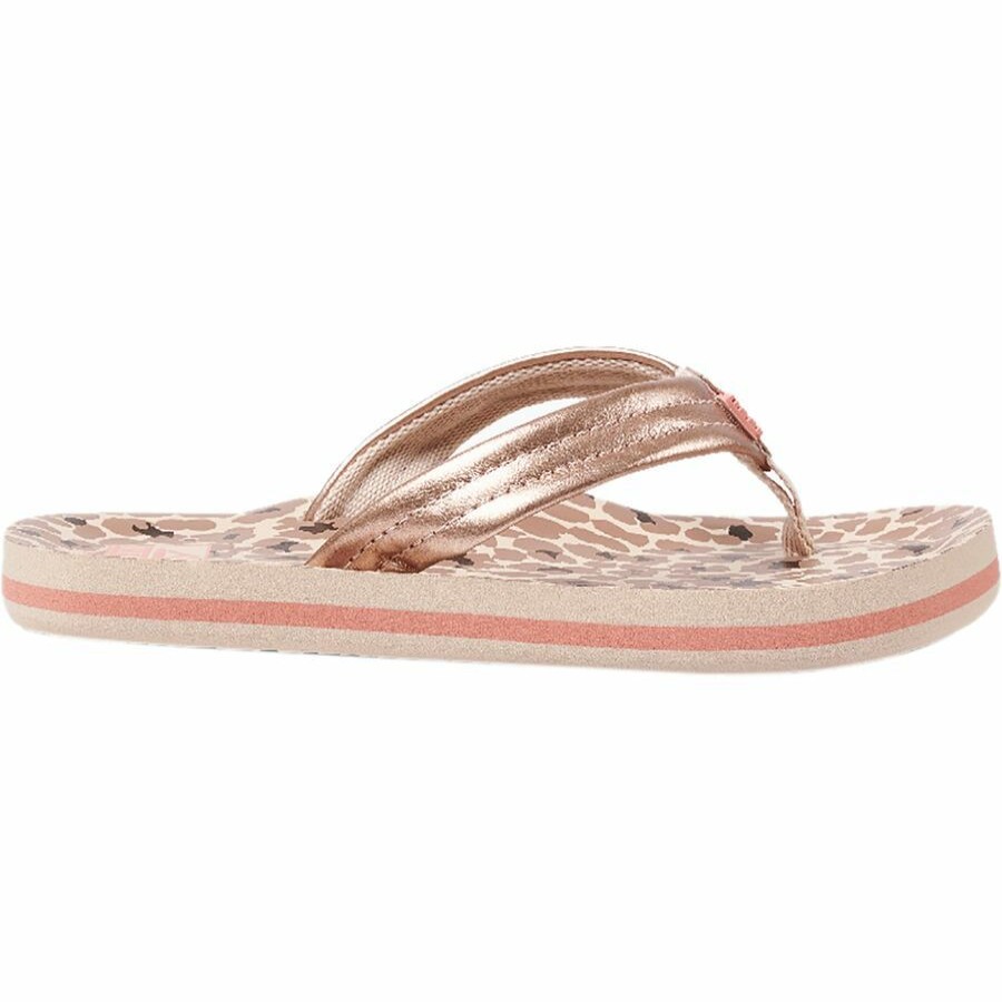 Girls' Footwear * | Sale Reef Ahi Sandal Girls' Cheetah