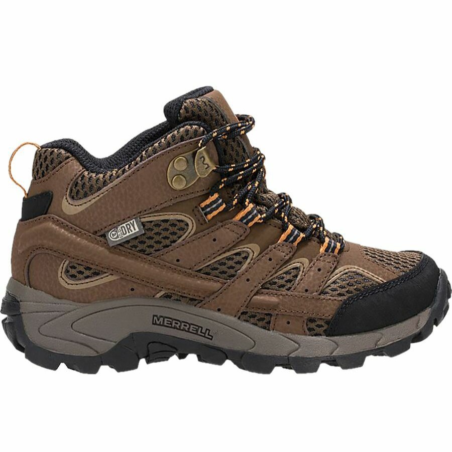 Boys' Footwear * | Outlet Merrell Moab 2 Mid Waterproof Hiking Shoe Kids' Earth