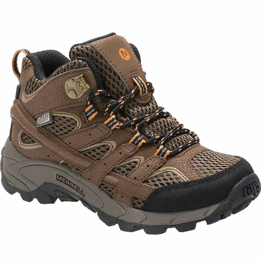 Boys' Footwear * | Outlet Merrell Moab 2 Mid Waterproof Hiking Shoe Kids' Earth