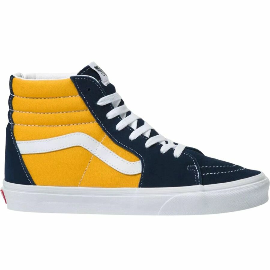 Boys' Footwear * | Sale Vans Sk8-Hi Lace Skate Sport Pack Shoe Kids' (Classic Sport) Dress Blue/ Saffron