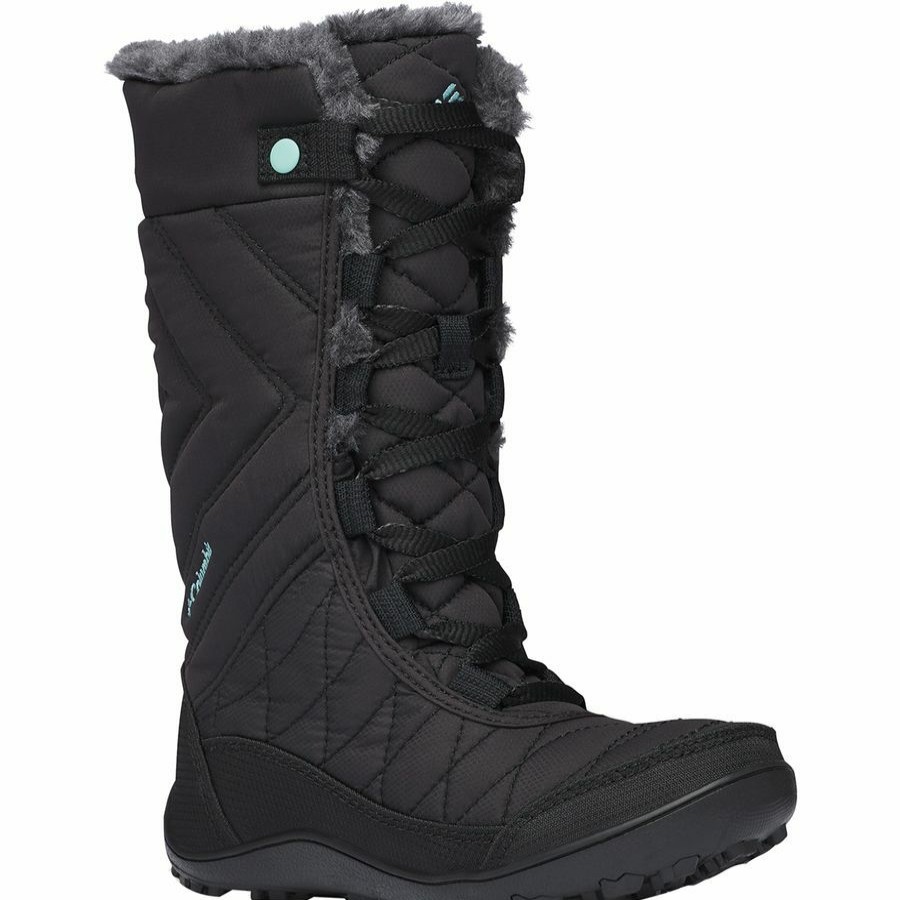 Girls' Footwear * | Discount Columbia Minx Mid Iii Waterproof Omni-Heat Boot Girls' Black/Iceberg