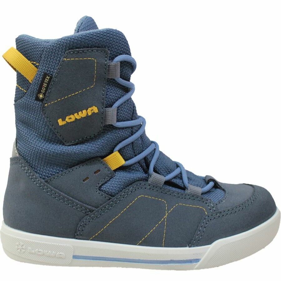 Boys' Footwear * | Sale Lowa Raik Gtx Mid Jr Boot Kids' Dark Blue/Denim