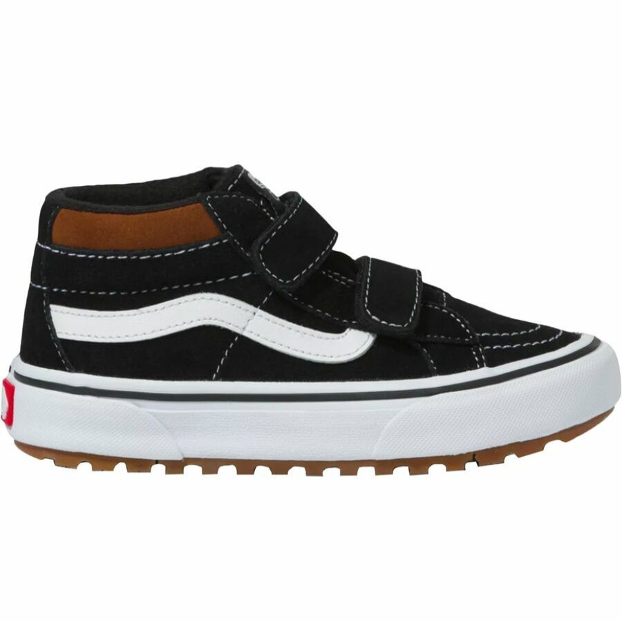 Boys' Footwear * | Free Delivery Vans Sk8-Mid Reissue V Mte-1 Shoe Kids' Black/Tortoise Shell [Llt]