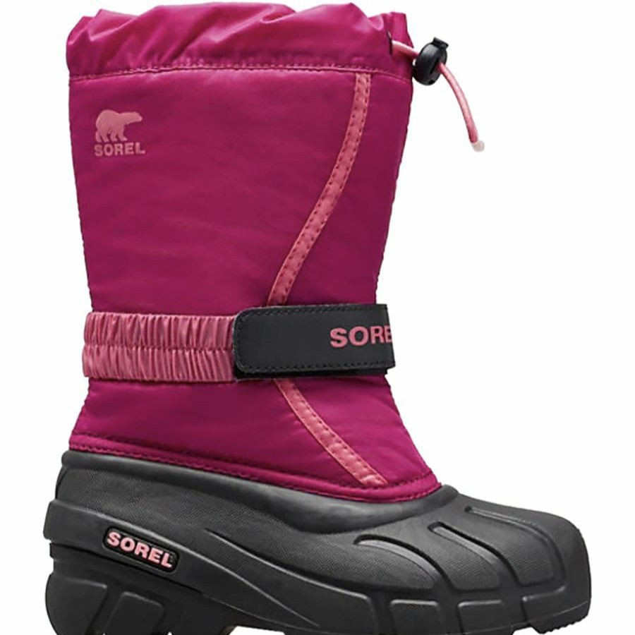 Toddler Girls' Footwear * | Sale Sorel Flurry Boot Little Girls' Deep Blush/Tropic Pink