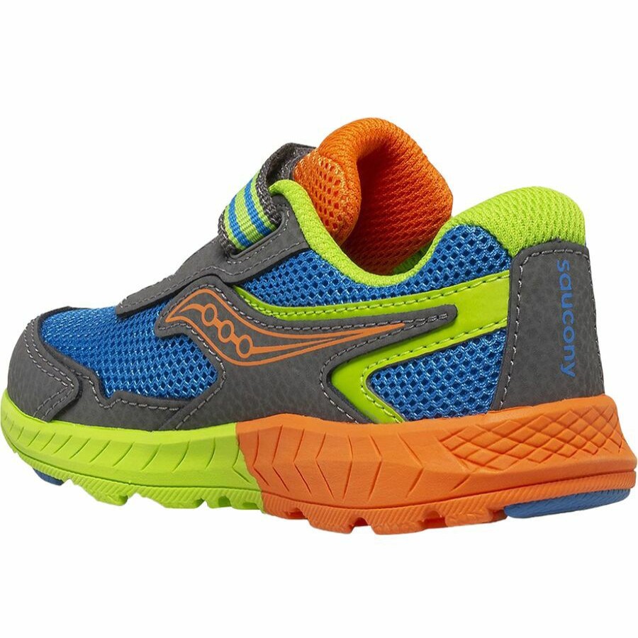 Toddler Boys' Footwear * | Sale Saucony Ride 10 Jr Shoe Toddler Boys' Blue/Multi