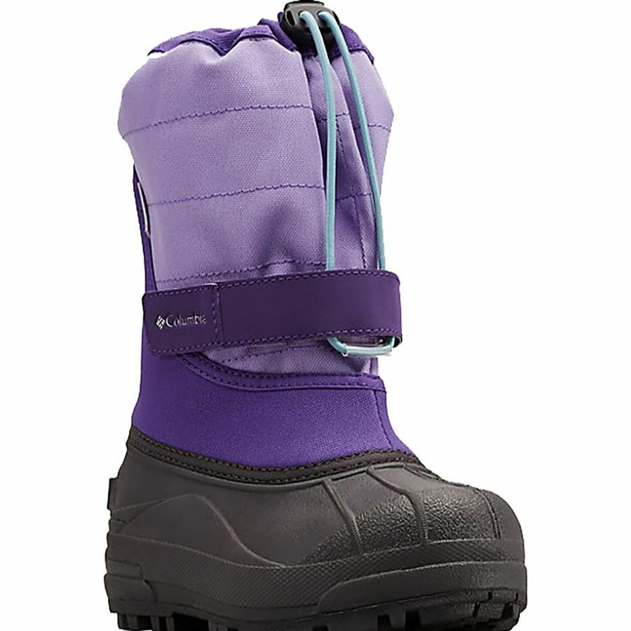 Girls' Footwear * | Outlet Columbia Powderbug Plus Ii Boot Girls' Emperor/Paisley Purple