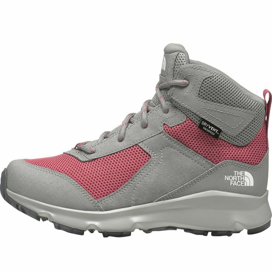 Boys' Footwear * | Sale The North Face Hedgehog Hiker Ii Mid Waterproof Boot Boys' Meld Grey/Slate Rose