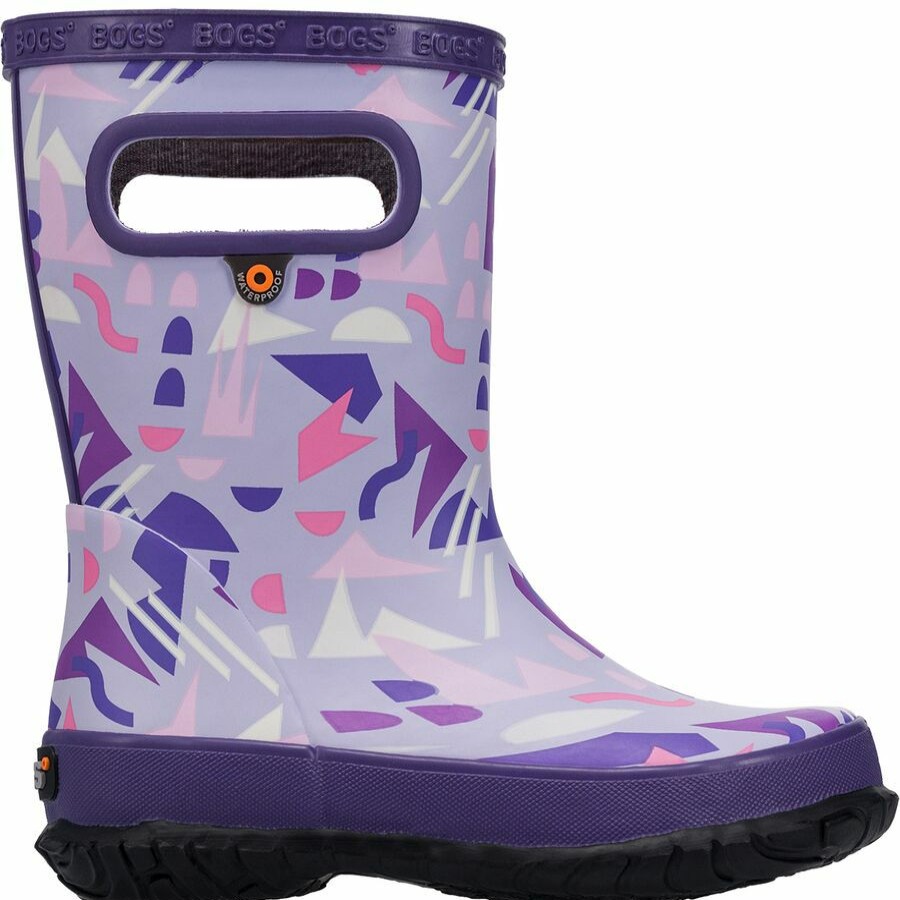 Boys' Footwear * | Outlet Bogs Skipper Sparse Geo Rainboot Little Kids'