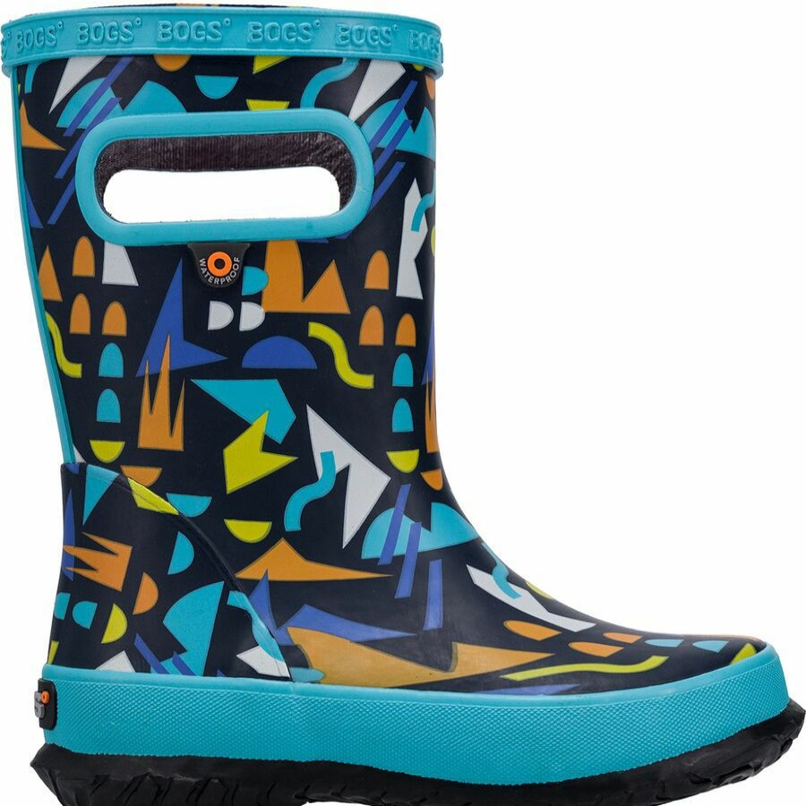 Boys' Footwear * | Outlet Bogs Skipper Sparse Geo Rainboot Little Kids'